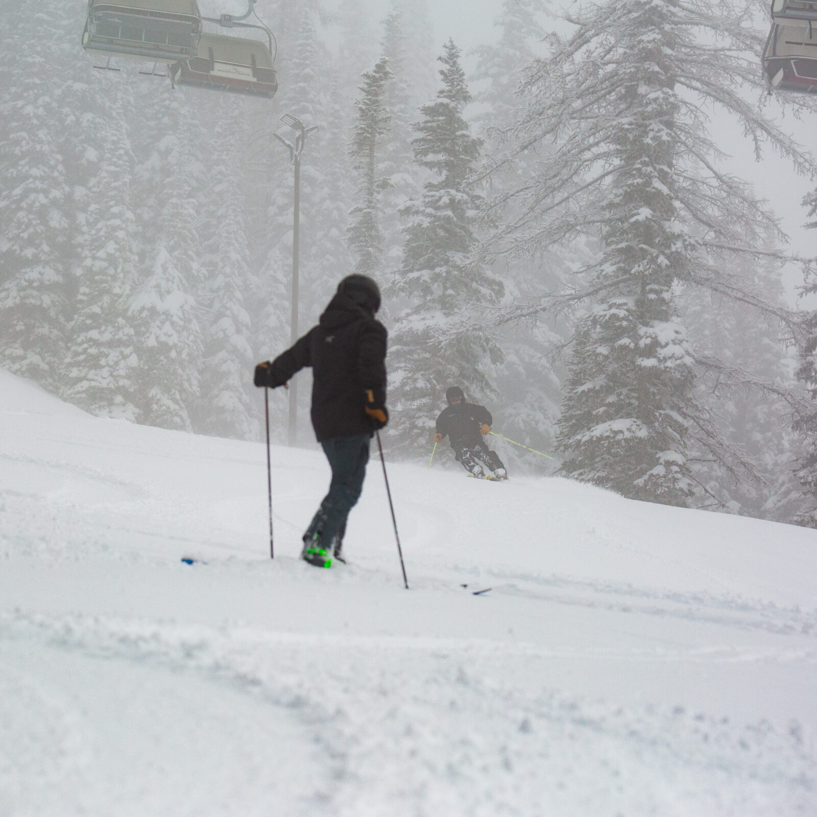 Tumwater 1/23 two skiers.