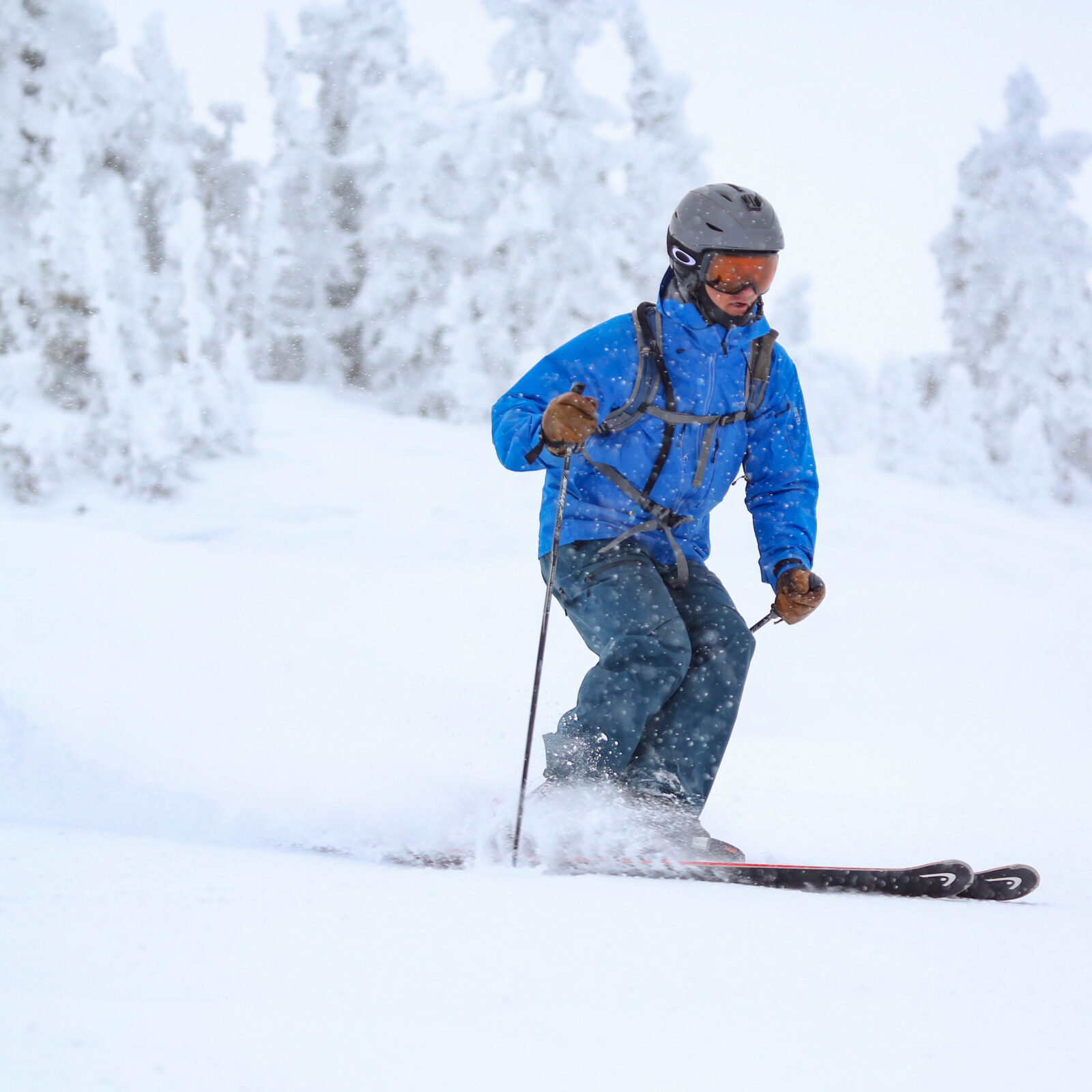Velvety smooth groomed runs on the mountain today