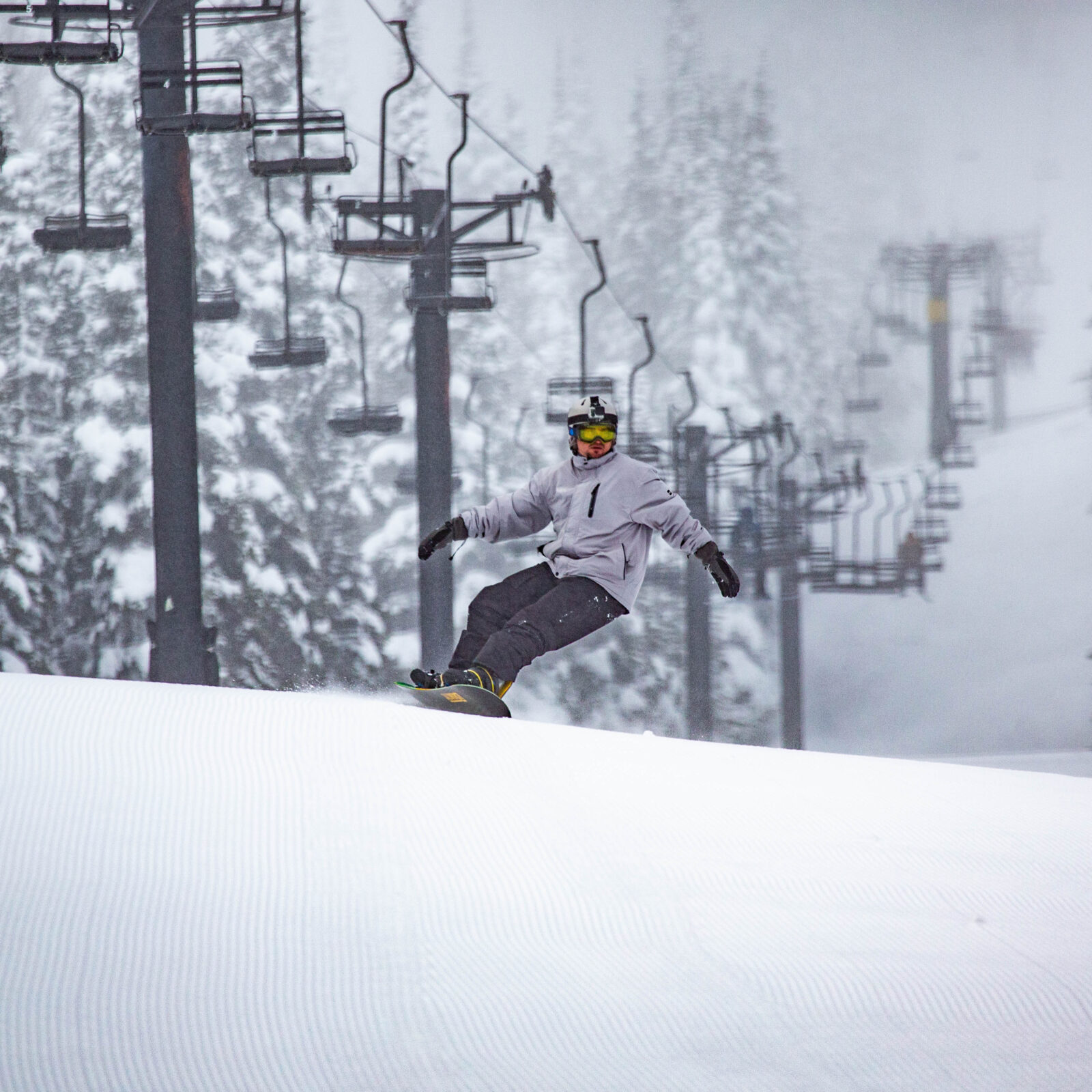 Smooth and fast corduroy this morning.