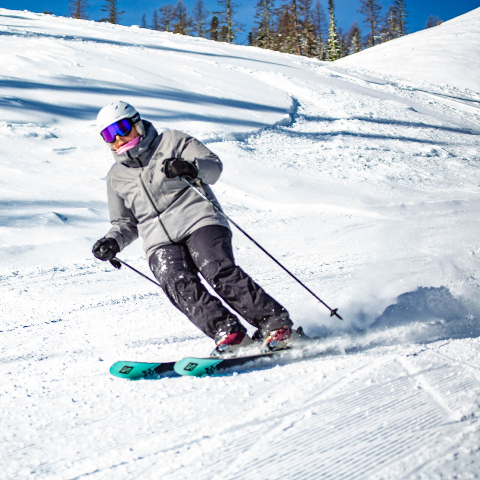 Bluebird day and soft turns on the mountain!