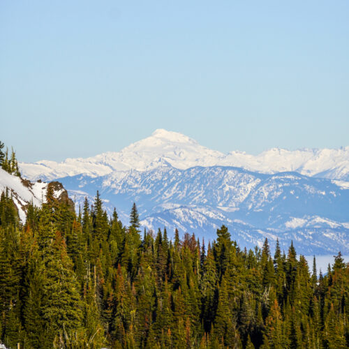 View of Glacier Peak from Mission Ridge.