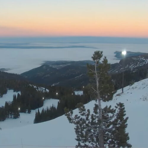 Sunset glow over the Columbia Valley from Mission Ridge.