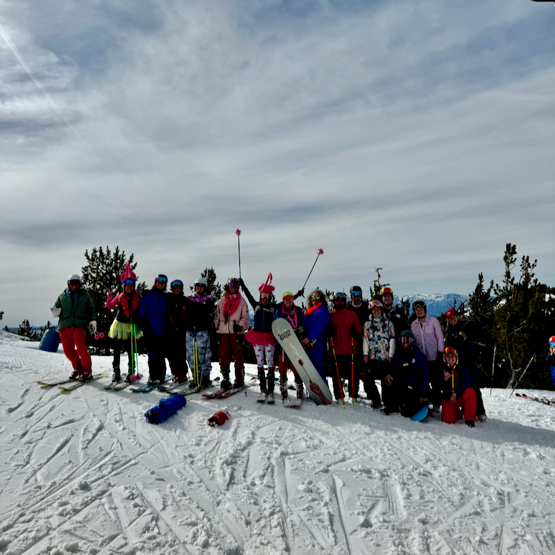 Group photo from the top of Mission Ridge on closing day.