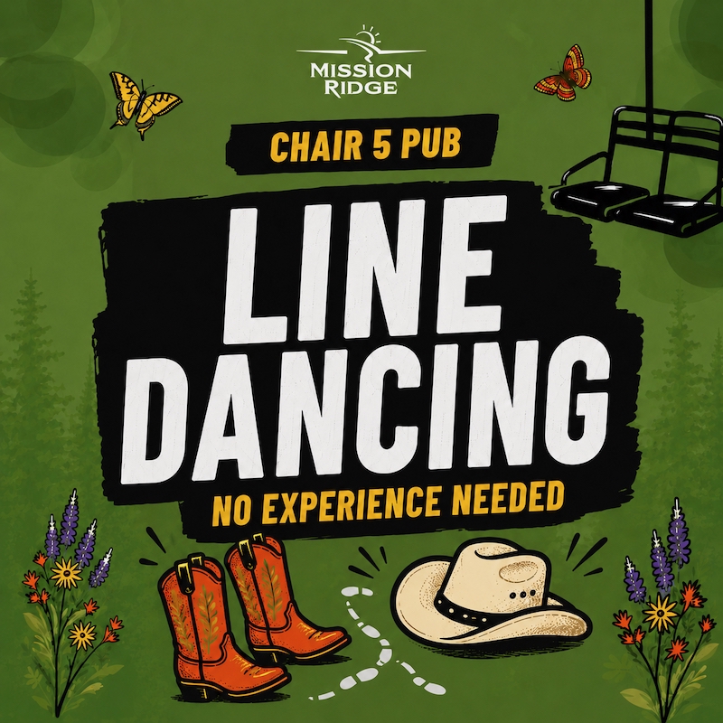 chair 5 pub line dancing graphic - no experience needed!