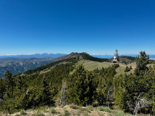 Summit view from Mission Ridge in summer, looking north.