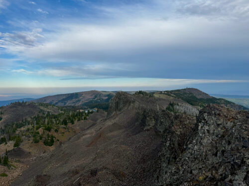 View toward Mission Ridge ski area from Mission Peak.