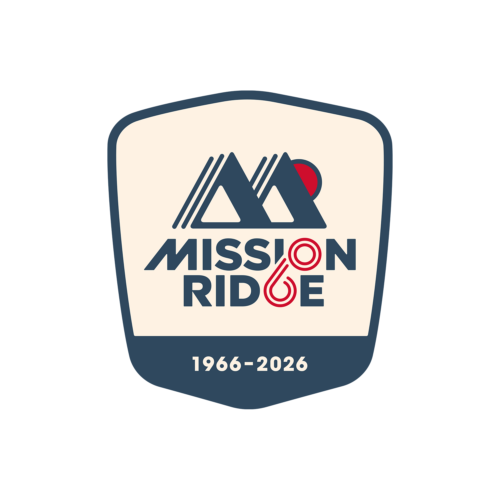 Mission Ridge 60th anniversary logo with the years 1966–2026
